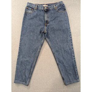 Levis 550 Jeans Womens SZ 16 Blue Relaxed Fit Tapered Leg Mom Style 100% Cotton